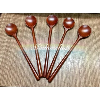 SET 5 CÂY MUỖNG KHUẤY GỖ NHỎ CAO CẤP