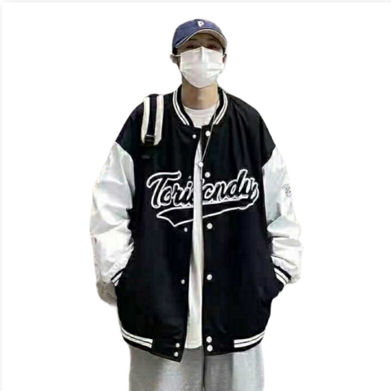 Áo Khoác Dù Bomber Unisex Phối Tay Cúc Bấm ĐĂNG QUANG FASHION