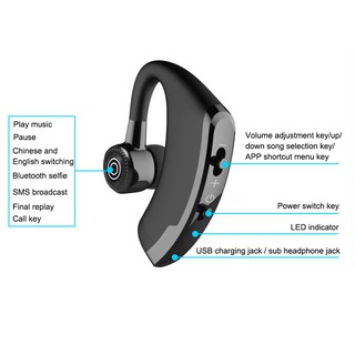 Tai Nghe Bluetooth V9 Kèm Mic Thoại