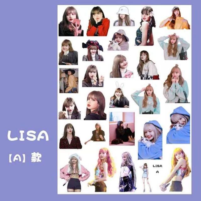 Sticker Lisa ( có ảnh thật)