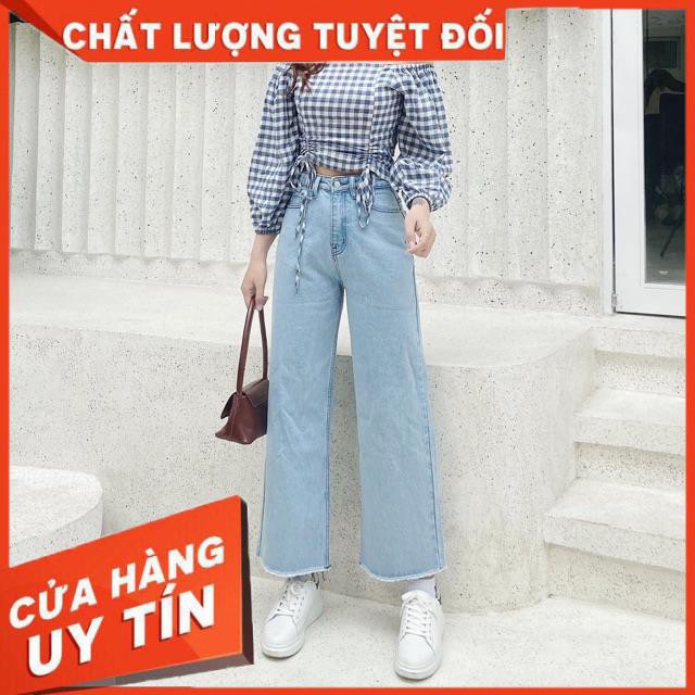 Quần ống rộng dáng dài 2 màu đậm- nhạt | BigBuy360 - bigbuy360.vn