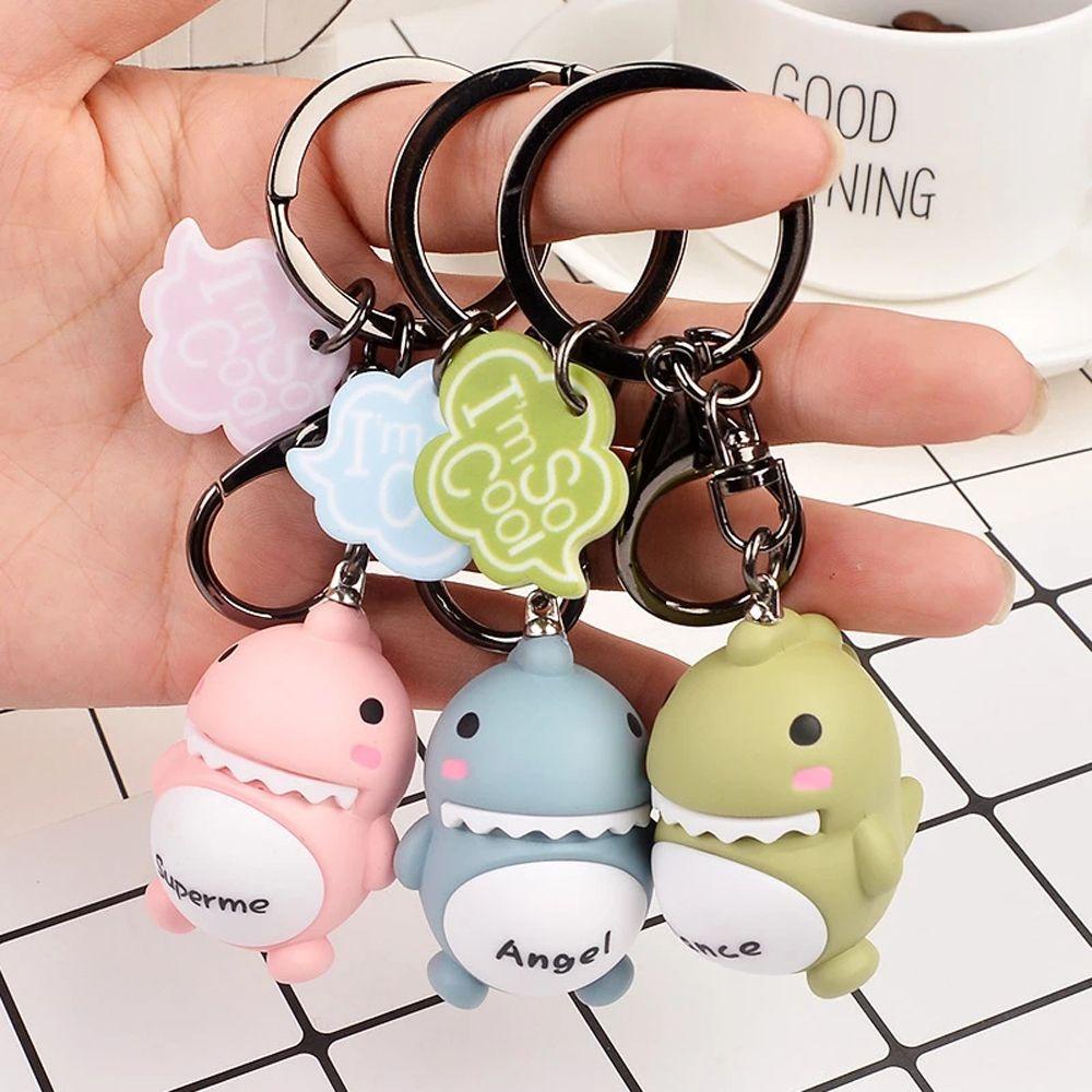 REBUY1 Móc Khóa Hình Khủng Long Hoạt Hình Dễ Thương