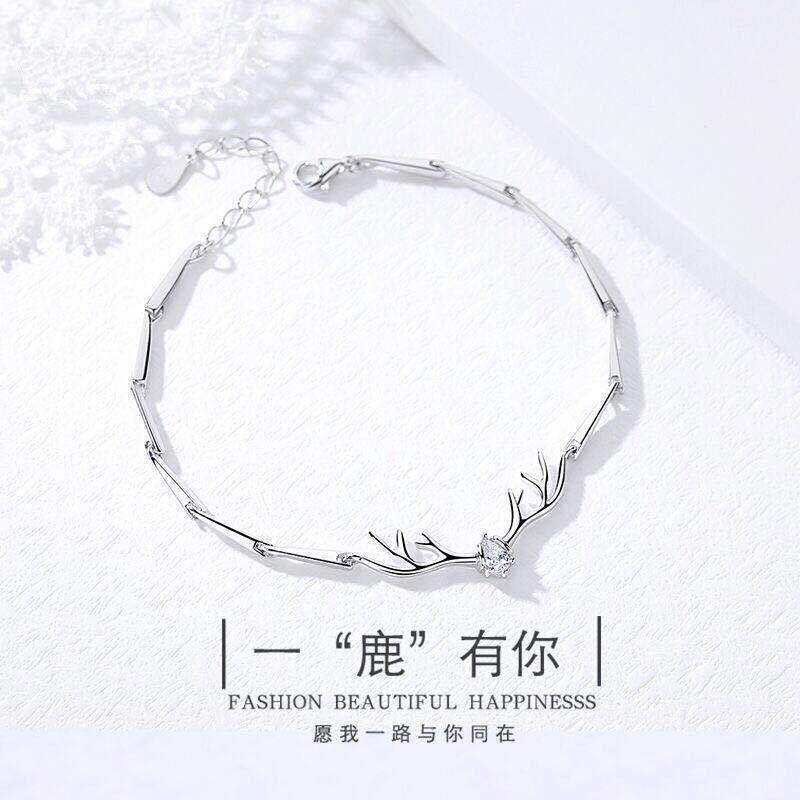 Lắc tay nữ bạc sterling không phai xu hướng mới xinh thun