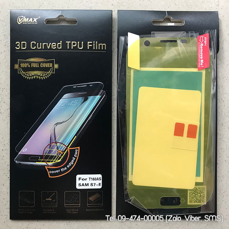 Tấm dán dẻo full màn hình SamSung Galaxy S7 Edge chính hãng VMAX