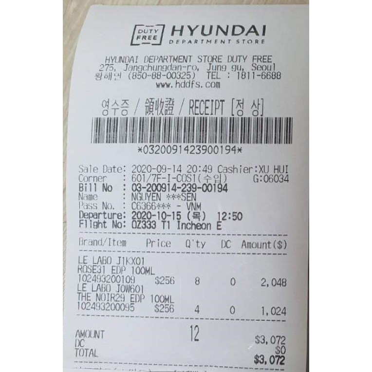 💕PERFUME💕 <𝗡𝗲𝘄> Mẫu thử nước hoa Le Labo The Noir 29  5ml/10ml/20ml | BigBuy360 - bigbuy360.vn