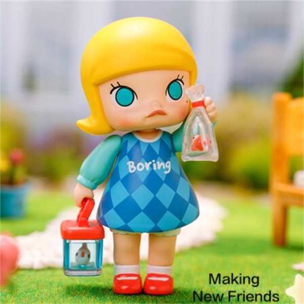 ★Hgtoys★Phấn Trang Điểm POPMART A Boring Day With Molly