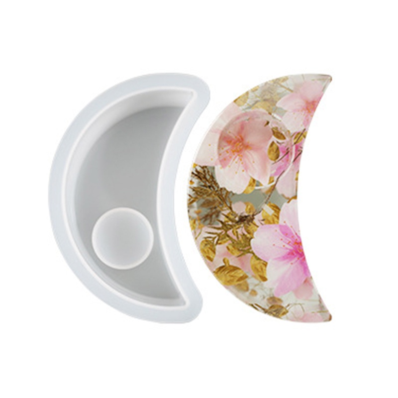 Khuôn Silicone Làm Đế Nến Hình Mặt Trăng