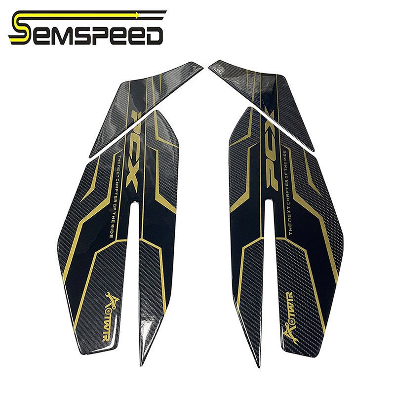 Miếng dán gác chân xe máy SEMSPEED cho Honda PCX 160 125 PCX160 2021-2023