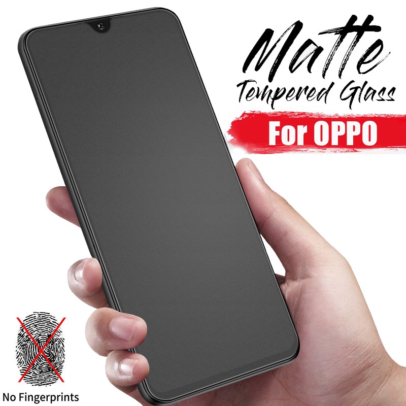Kính Cường lực AG Chống Bám Vân Tay Full Màn Miếng dán màn hình cho Oppo Realme 7 6 5 3 X2 X50 Pro 5i 6i Xt X2 C11 C12 C15 C2 C3