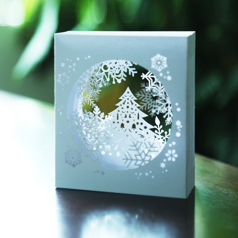 Handmade 3D Pop Up Snowflake Card Merry Christmas Gift