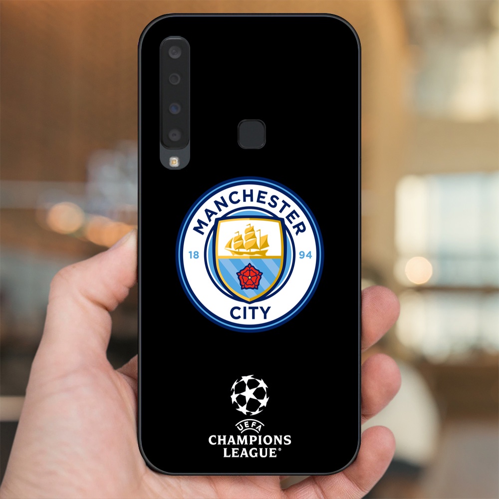 Ốp lưng Samsung A9 2018 viền đen in hình Manchester City MC