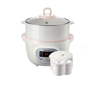 Nồi nấu chậm đa năng kèm lồng hấp Bear. Dung tích 1,6L. HÀNG CHÍNH HÃNG - BẢO HÀNH 12 THÁNG