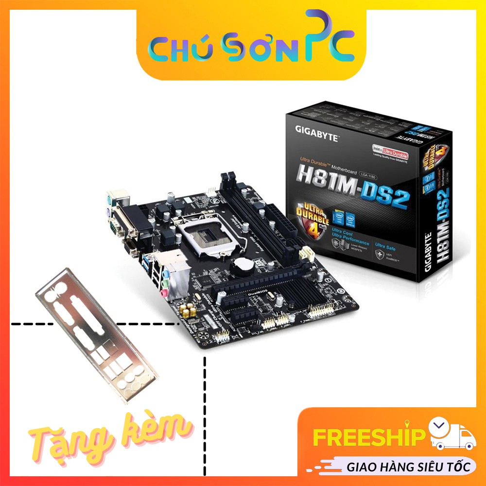 Main Gigabyte H81-DS2 Có Chặn Main Hỗ Trợ Socket 1150 (Giảm ngay 20k khi theo dõi Shop)