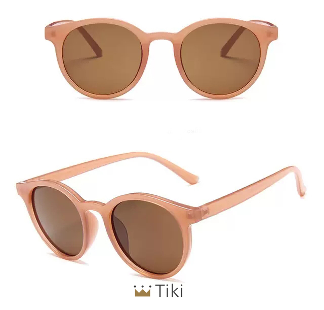 Mắt kính gọng tròn nhỏ chống tia UV400 phong cách Hàn Quốc cho nữ