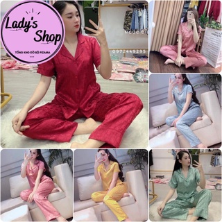 [Siêu Hót] Bộ đồ Pijama lụa💖Bộ lụa gấm cao cấp