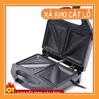 Máy Kẹp Nướng Bánh Mì NIKAI, Ép Bánh Sandwich, Rán Trứng, Làm Đồ Ăn Sáng, Nướng Thịt 2 Mặt Đa Năng 💖  - MTT Mart