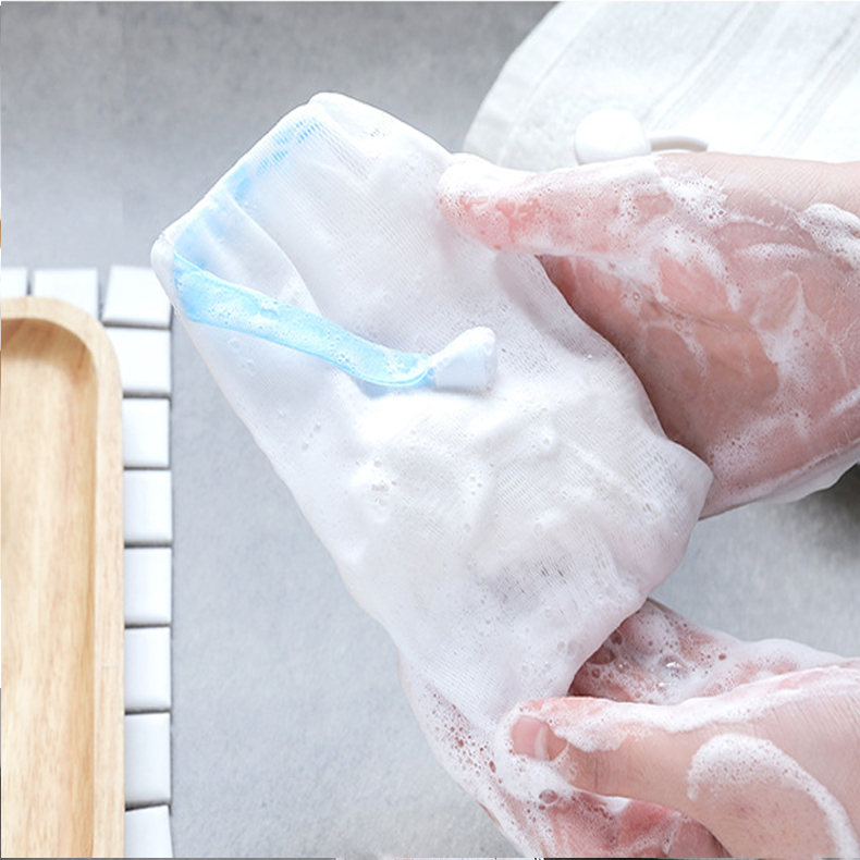 SUPO Depot - Lưới tạo bọt xà phòng bằng nylon dùng rửa mặt tắm gội tiện dụng