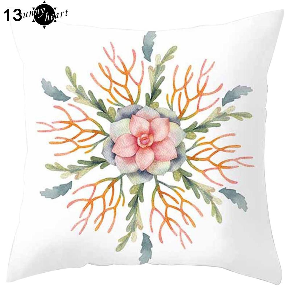 Vỏ Gối Vuông In Hình Cây Xương Rồng Độc Đáo Phong Cách