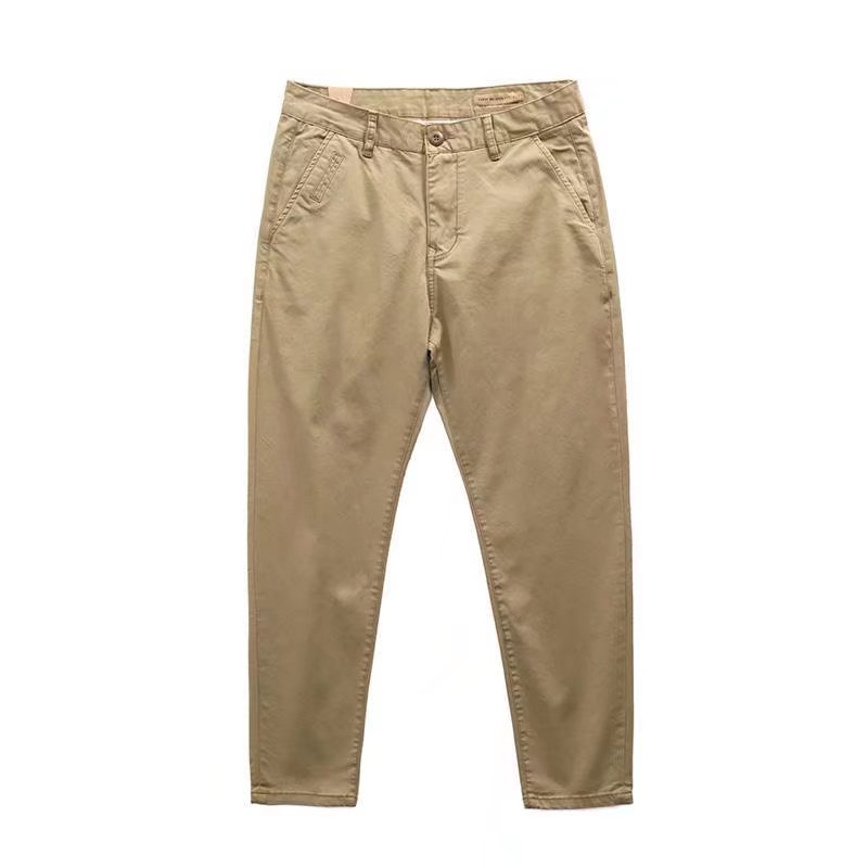 Quần Dài Dáng Suông Chất Liệu Cotton Co Giãn Có 3 Màu Size M-3XL Thời Trang Mùa Thu Cho Nam Giới