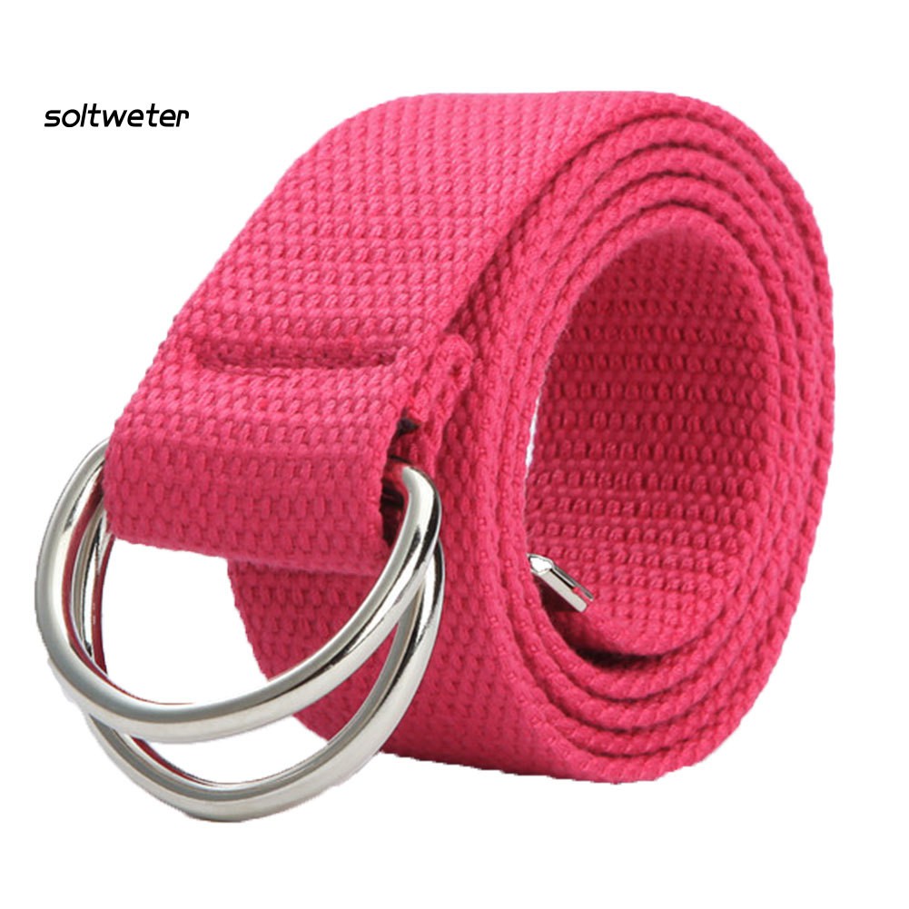 Dây đai bằng vải có khóa gài bằng kim loại thời trang sành điệu cho cả nam và nữ