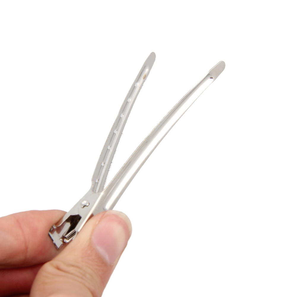 Bộ 10 kẹp tóc bằng thép không gỉ hỗ trợ làm tóc trong các salon