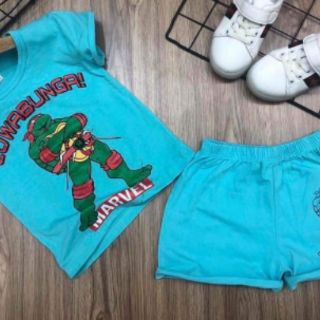 Set 3 bộ thun coton 4c bé trai size 1 -4