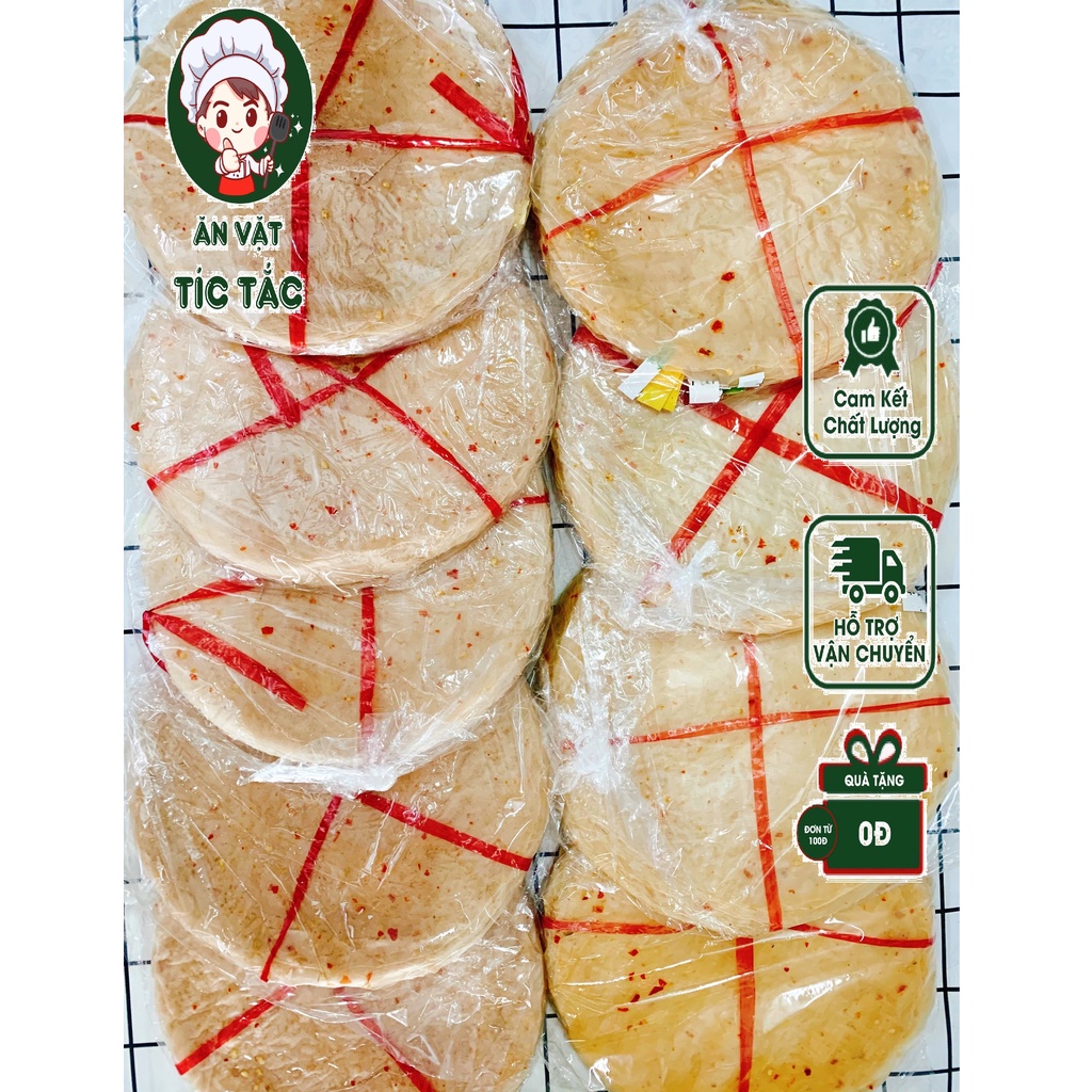 Bánh Tráng Dẻo Ớt Chấm Muối Nhuyễn Tắc Xanh Truyền Thống - Bánh Tráng Phơi Sương Long Điền