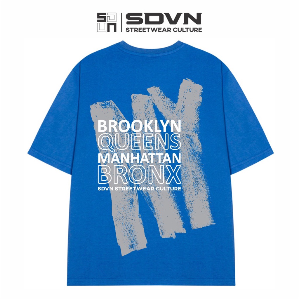 Áo Thun Unisex Nam Nữ Form Rộng SDVN NY Brooklyn | BigBuy360 - bigbuy360.vn