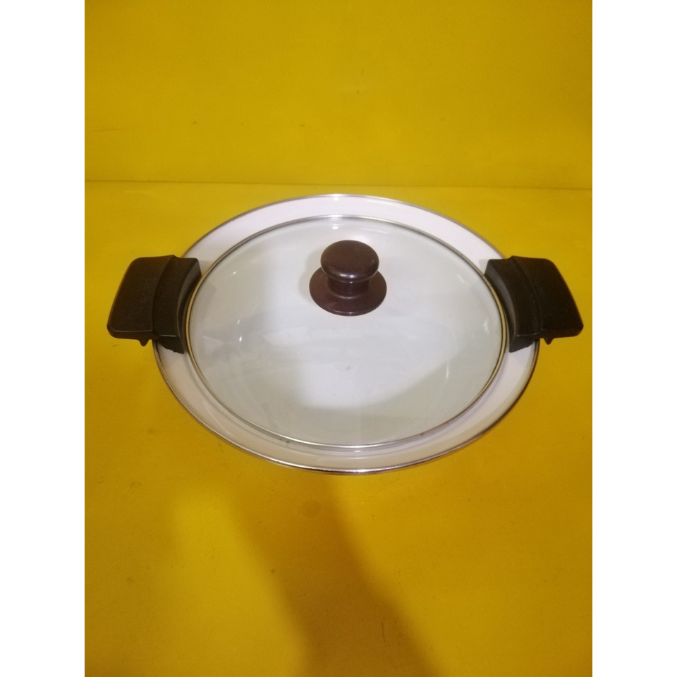 Nồi men (lẩu) nội địa Nhật, size 28cm, cao 9cm (mã 757), Dùng được bếp từ