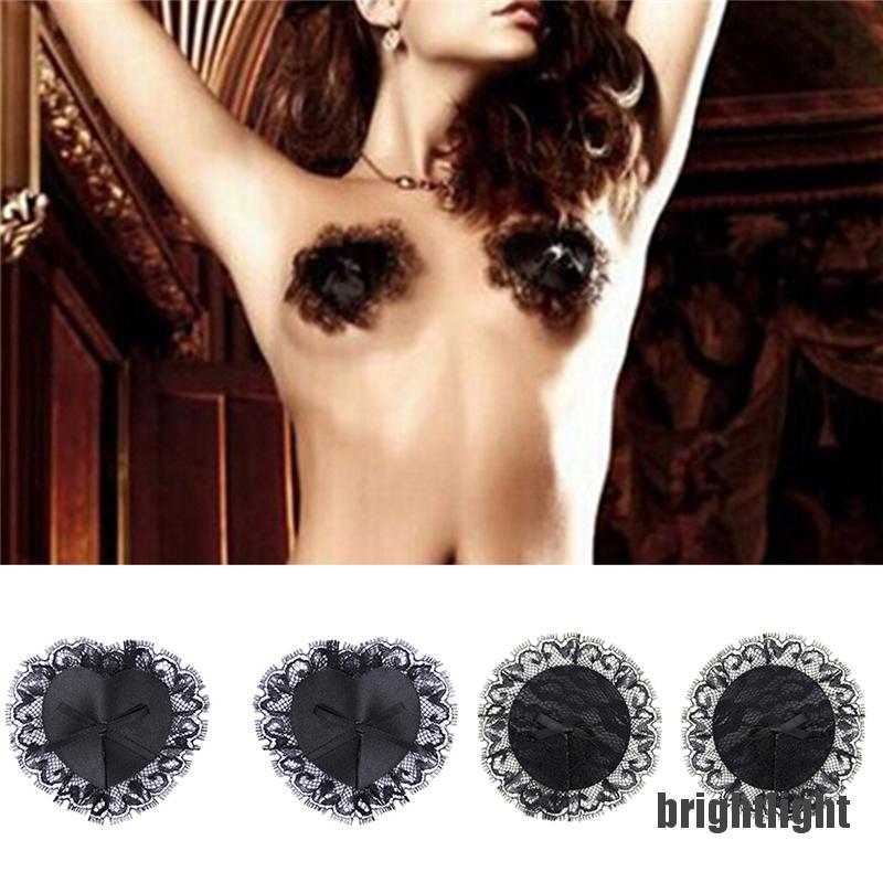 (Hàng Mới Về) 1 Cặp Miếng Dán Ngực Tự Dính Có Thể Tái Sử Dụng