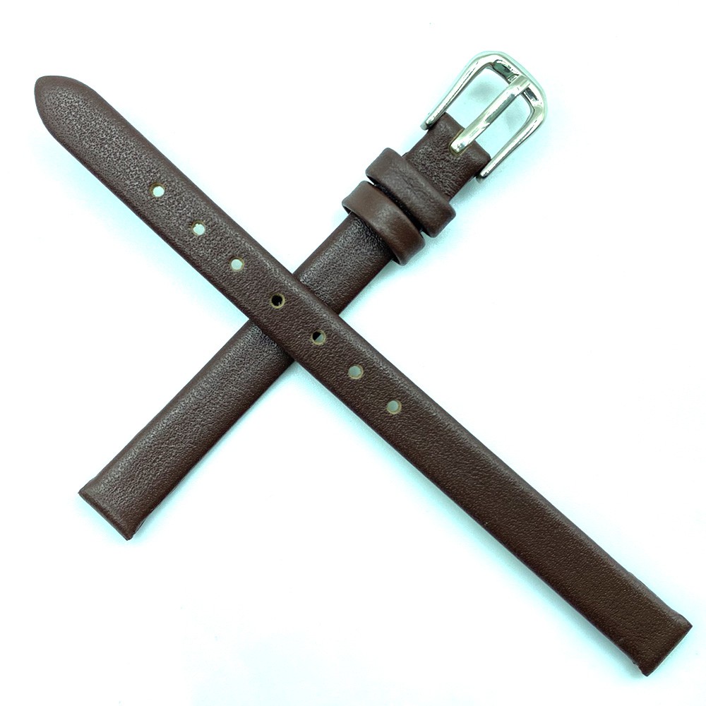 Dây Đeo Bằng Da Thật Kích Thước 6mm 8mm 10mm 12mm 14mm 16mm 18mm Cho Đồng Hồ Nữ