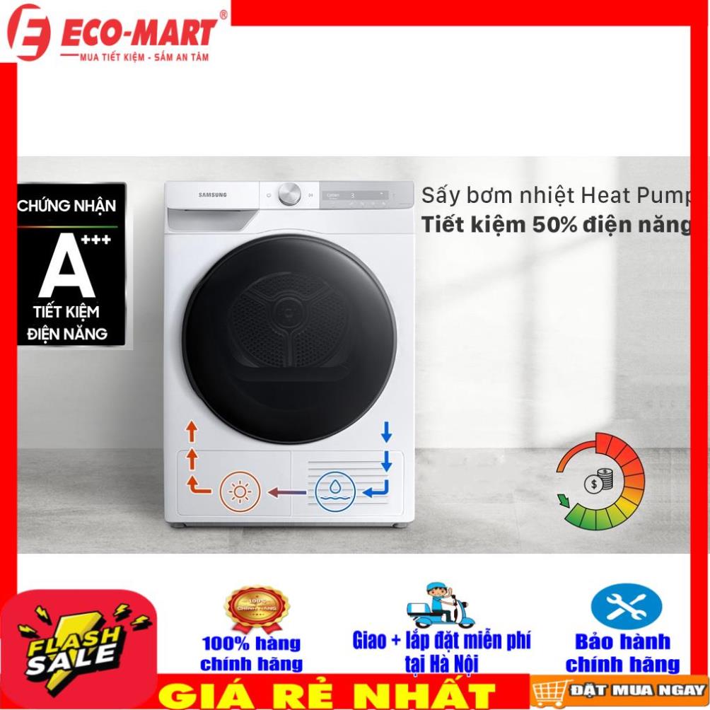 Máy sấy bơm nhiệt Samsung 9kg DV90T7240BH/SV Heat Pump