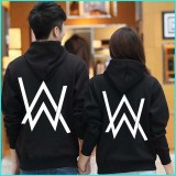 áo khoác mũ thu đông thời trang nam nữ alan walker (đen XL)