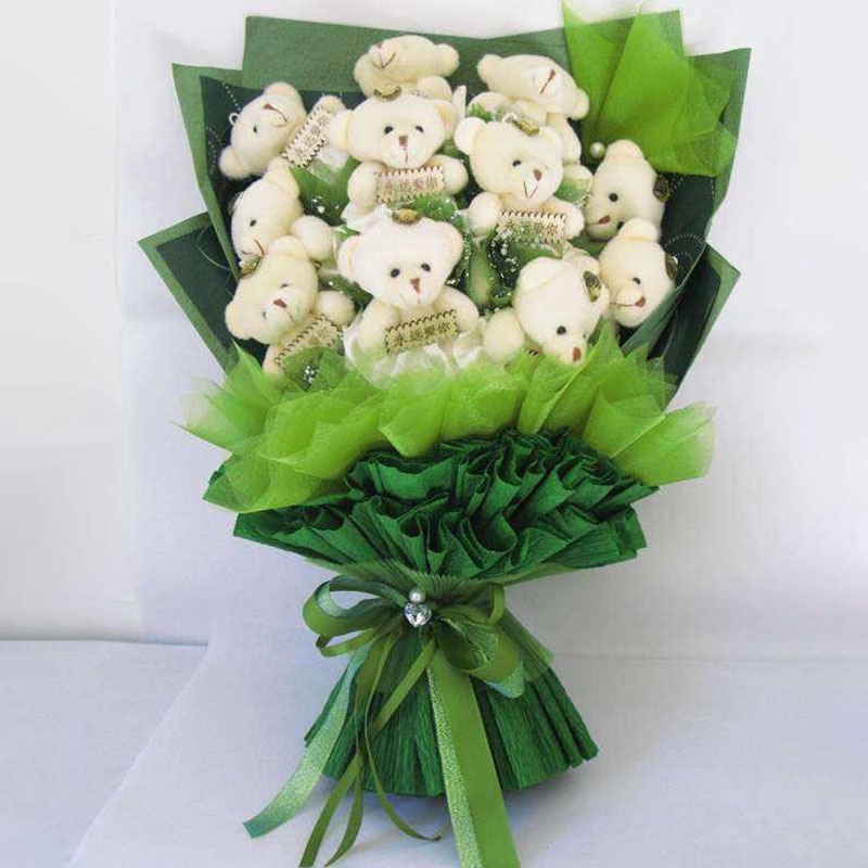 Gấu bông mini dễ thương trang trí bó hoa/hộp kẹo tiện dụng
