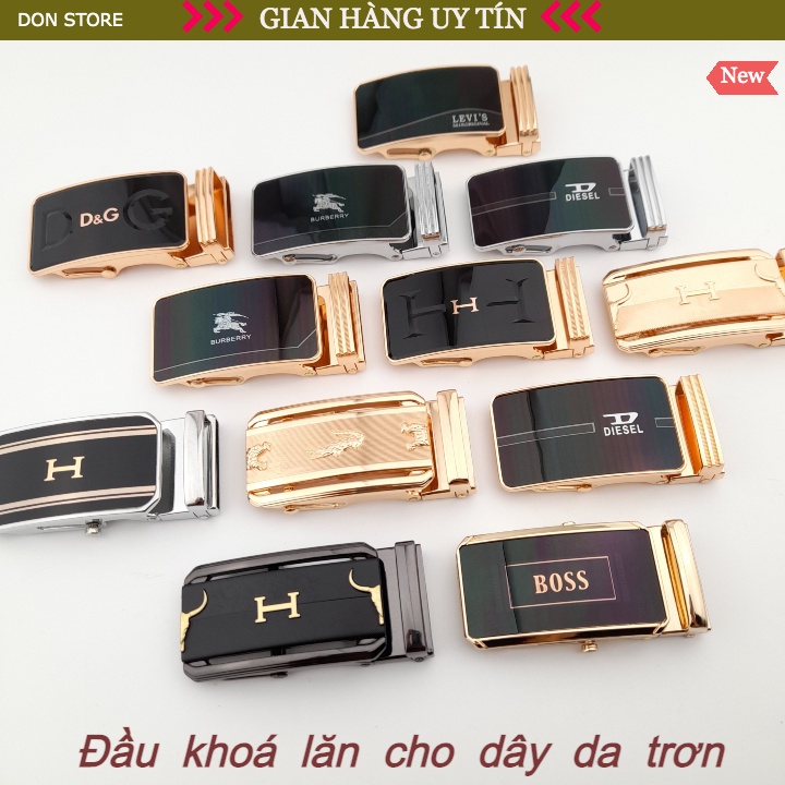 Mặt Khóa Dây Lưng Nhập Khẩu Hàng Siêu Đẹp - Kiểu Khóa Tự Động Dùng Cho Dây Trơn 3.3-3.6cm Mã MK56