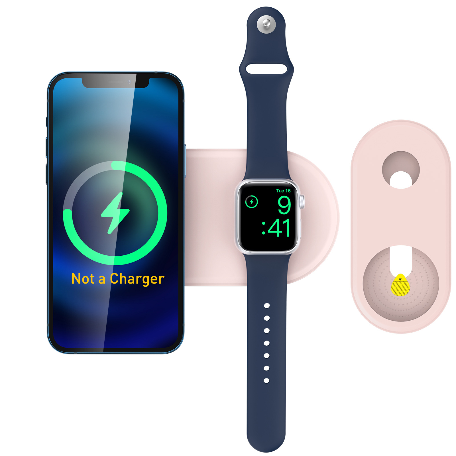 Đế Sạc 2 Trong 1 Tiện Dụng Cho Đồng Hồ Iwatch & Iphone