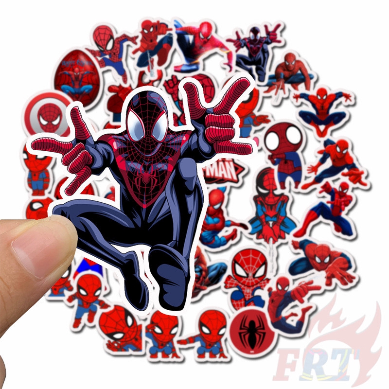 ❉ Marvel - Spider-Man Peter Parker Series 01 Giấy và decal dán tường ❉ 35Pcs/Set Superhero Mixed Doodle Stickers