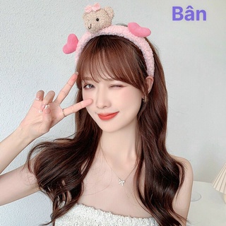 Cài tóc lông cừu hình gấu dễ thương