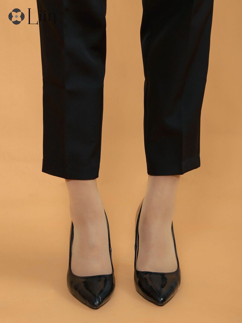 Quần baggy nữ công sở LINBI thiết kế basic, màu đen lịch lãm, trẻ trung, đủ size Q3348 | BigBuy360 - bigbuy360.vn