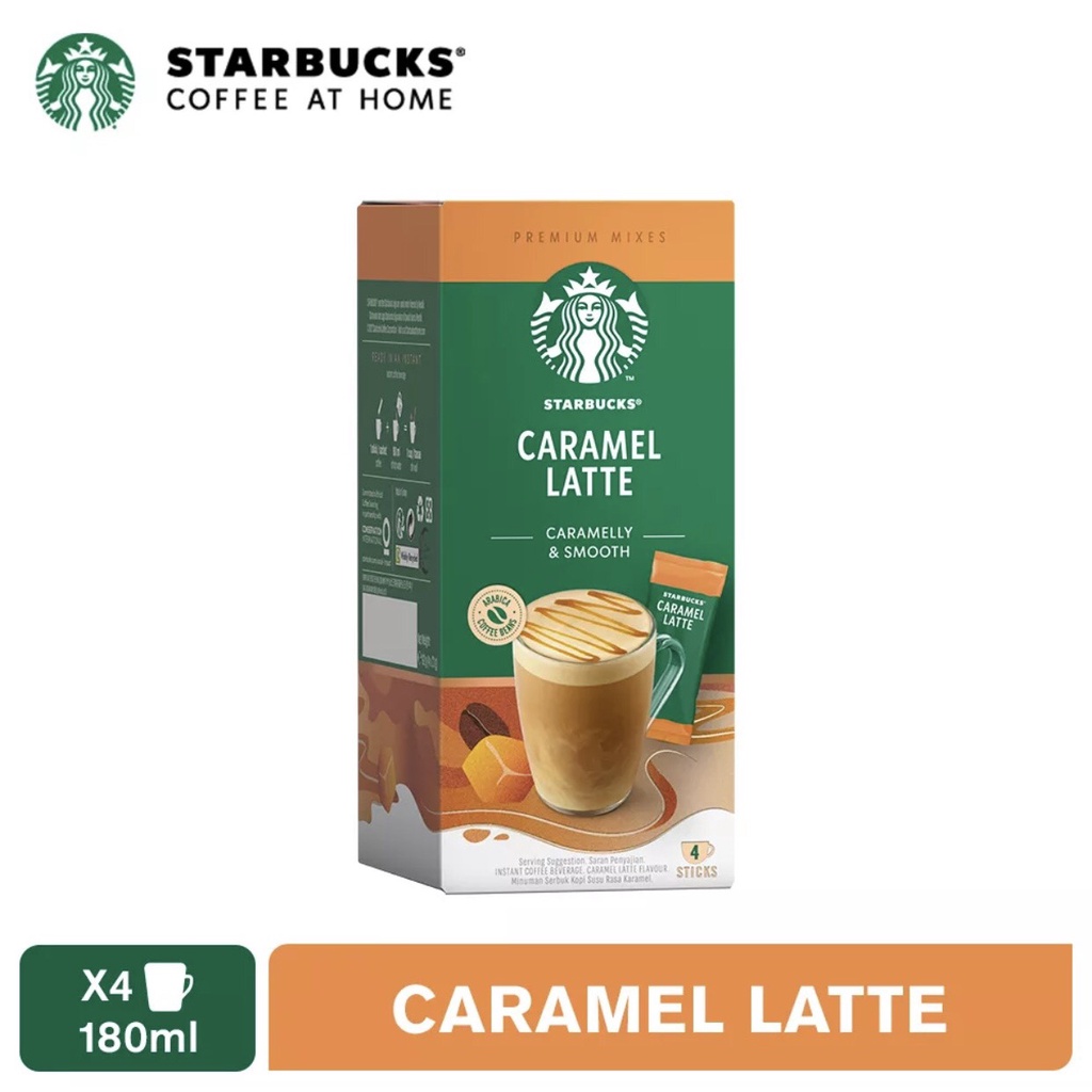 Cà phê hòa tan cao cấp Starbucks Caramel Latte