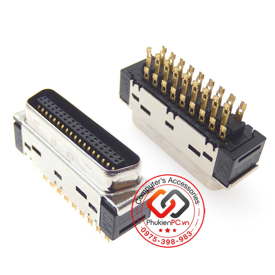 Đầu hàn cáp SCSI SM-36P Servo encoder cho máy công nghiệp. Tạo cáp kết nối encoder từ motor đến Driver Servo