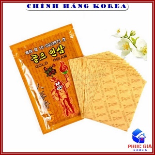 Cao dán hồng sâm hàn quốc 25 miếng Gold Insam - Chăm sóc chấn thương, giảm đau nhức