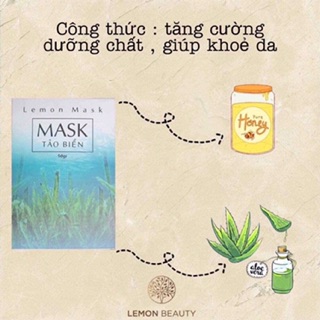 MASK TẢO BIỂN - Lemon mask