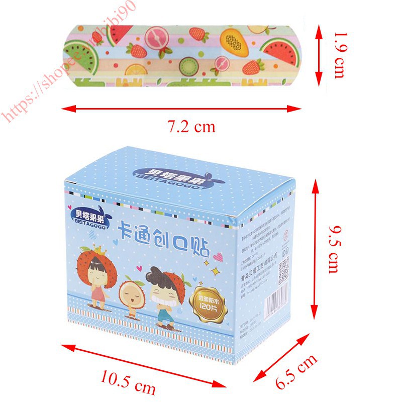 Băng keo cá nhân urgo hình họa tiết cute dễ thương