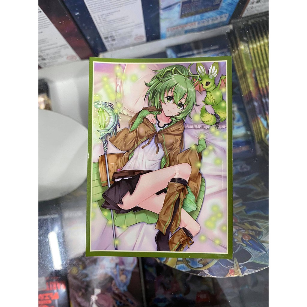 [ Dưa Hấu Yugioh ] Bọc bài lẻ chính hãng Standard Size  - Wynn the Wind Charmer Verdant - Sleeve 6,7cmx9,2cm