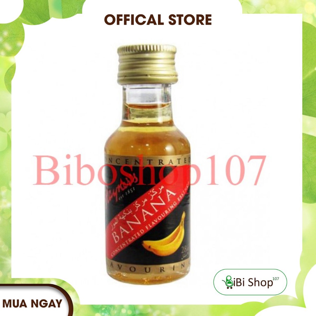 💥💧[Siêu rẻ] 🎶Tinh Chất Hương Chuối Rayner’s 28ml🎶