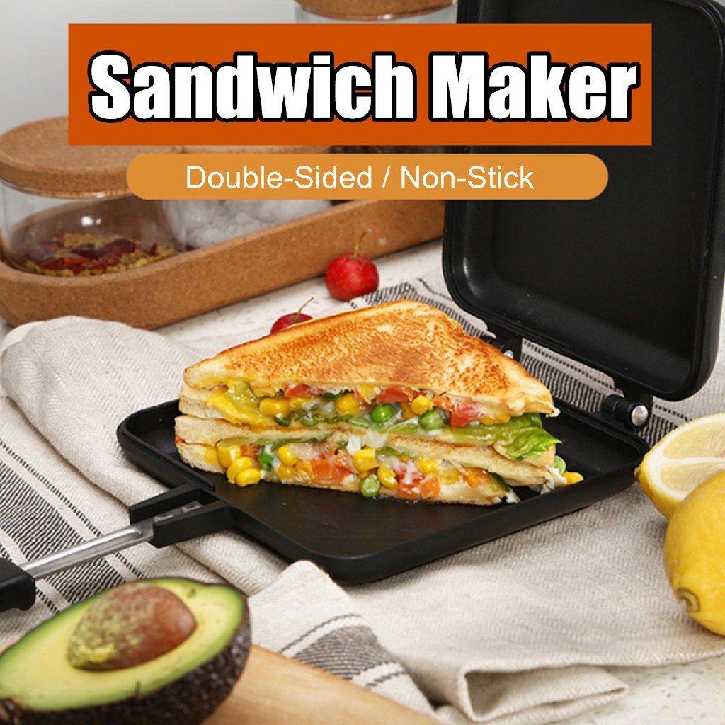 Chảo nướng bánh mì sandwich hai mặt chống dính đa năng