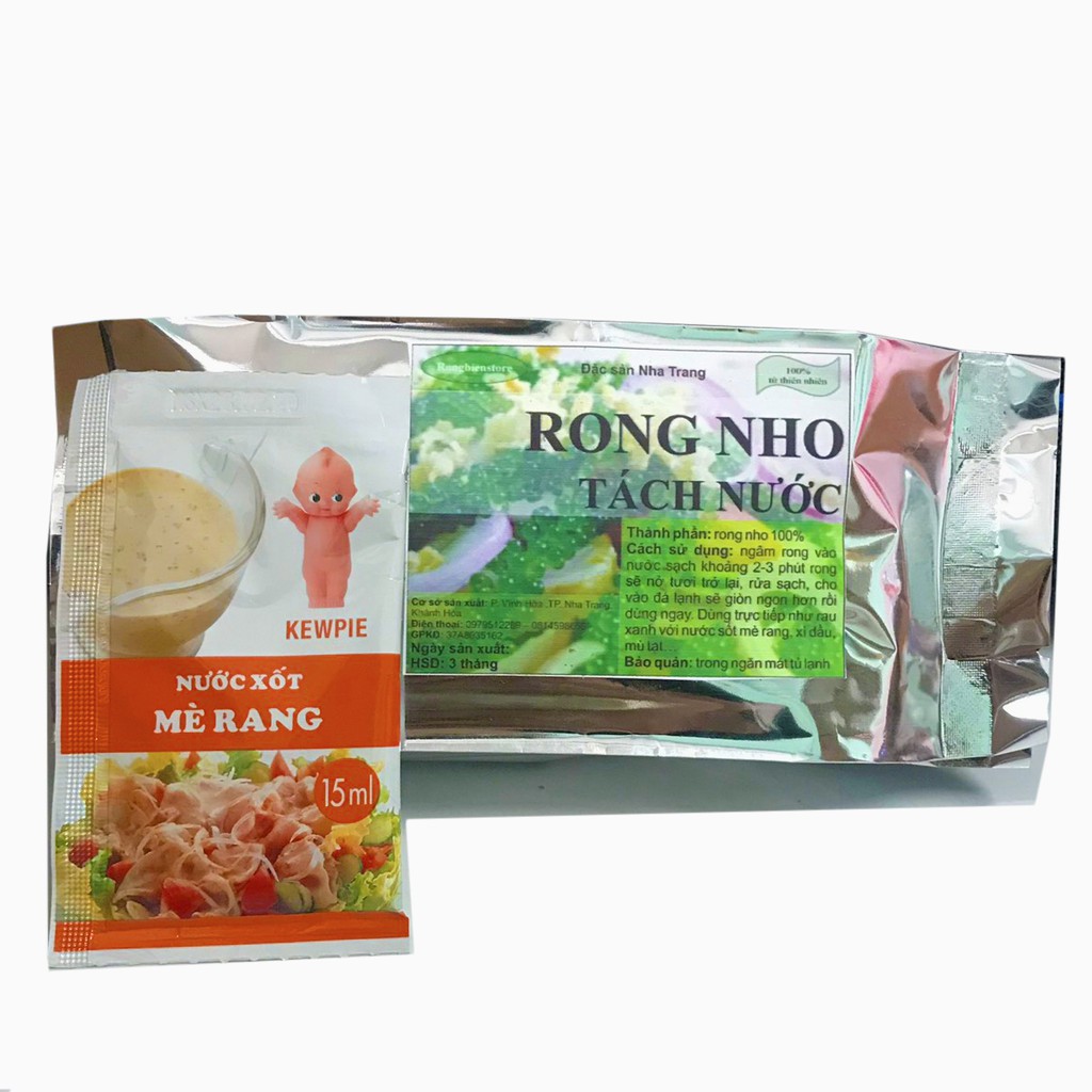 [Mã GROSALE2703 giảm 8% đơn 250K] 1 ký rong nho tách nước nở ra thành 3 ký rong nho tươi tặng 1 chai xốt mè rang 180ml | BigBuy360 - bigbuy360.vn