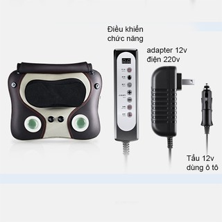 Máy massage nóng , đấm , xoa bóp, tầm quất, dùng trên ô tô 12V SH-818