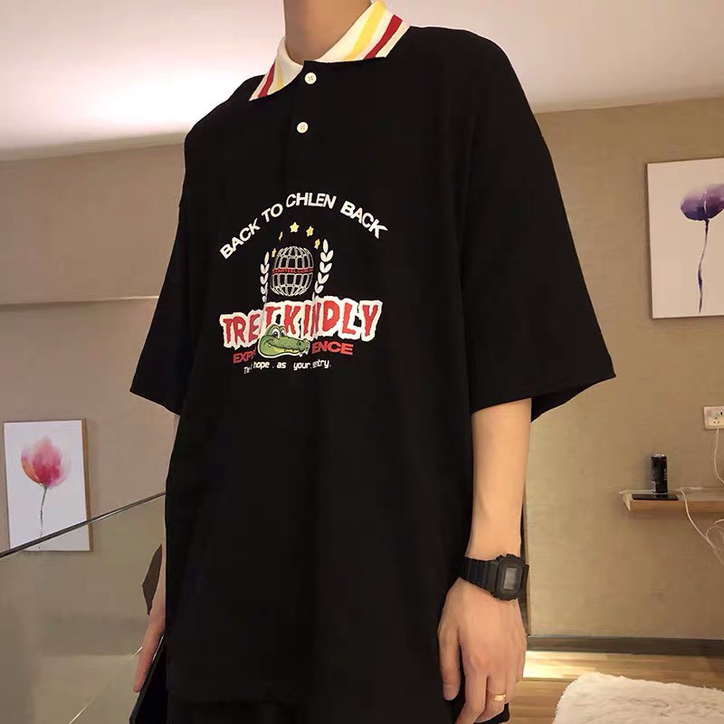 [Mã SKAMCLU7 giảm 10% Tối Đa 50K đơn 0Đ] Áo Polo oversize Treatkindly, JACKLANE, Áo polo cộc tay Unisex Jack Lane | BigBuy360 - bigbuy360.vn